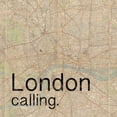 thumbnail image 2 of Gibbons, Lauren 20x20 Gold Ornate Wood Framed with Double Matting Museum Art Print Titled - Map London, 2 of 4