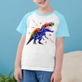 thumbnail image 3 of RXIRUCGD 2025 Vêtements d'Été pour Enfants Tout-Petits Garçons Filles Mode Mignon Col Rond Imprimé Manches Courtes Haut, 3 of 7