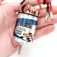 thumbnail image 3 of Graflsoa High Torque 550 Brushed Motor for Climbing Cars, Waterproof Stainless Steel Shell, Replaceable Carbon Brushes, 28T, Silver Finish, 3 of 6