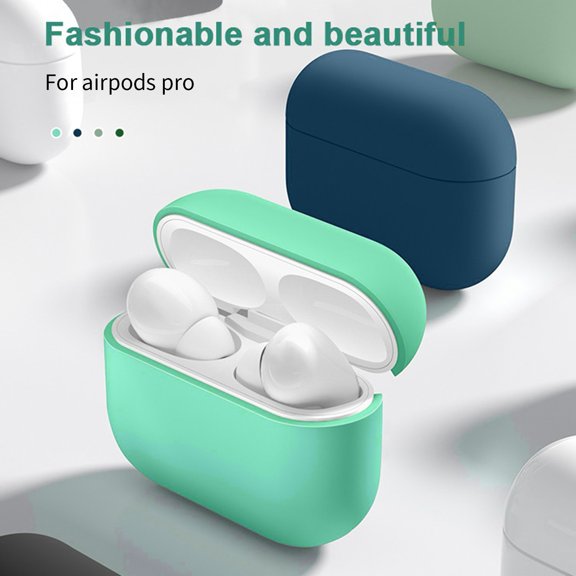 Joernso Earphone Protective Case Shock-proof Anti-fall Soft Silicone Solid Color Wireless Sports Earbud Spilt Protector for Airpods Pro2