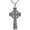 Silver, variant on Celtic Cross Necklace for Men 925 Sterling Silver Irish Celtic Knot Cross Pendant Necklaces Jewelry, w/Stainless Steel Chain 22'' + 2''