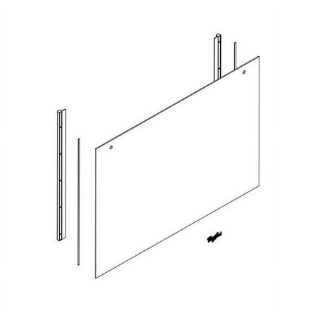 WHIRLPOOL W10677248 RANGE OVEN DOOR OUTER PANEL - OEM PART