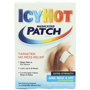 Icy Hot Medicated Patch Extra Strength Pain Relief Patch for Arm, Neck & Leg (5 Pain Patches)