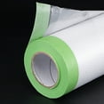 thumbnail image 5 of Uxcell 12" x 82ft Pre-Taped Masking Film with Low-Tack Painters Tape Green 2Pack, 5 of 6