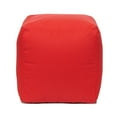 thumbnail image 1 of Gouchee Home Cube Soleil Outdoor/Indoor Red Ottoman Pouf – Waterproof Cube Pouf with Polystyrene Bead Filling, Lightweight Modern Seating for Patio, Deck, or Living Room, 1 of 5