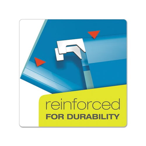 Extra Capacity Reinforced Hanging File Folders with Box Bottom Legal Size, 1/5-Cut Tab, Assorted, 25/Box