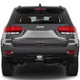 thumbnail image 3 of Jeep Cherokee UV Graphic Carbon Fiber Look Metal Face-Plate on ABS Plastic 2 Tow Hitch Cover, 3 of 7