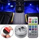 thumbnail image 4 of Iluminación Interior Kit de control remoto RGB de luz de atmósfera de pie de techo de coche adhesivo inalámbrico (2 uds), 4 of 7