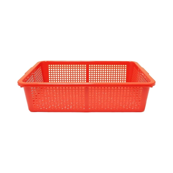 Excellante 18" x 13.75" plastic square colanders, comes in each
