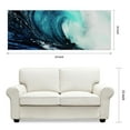 thumbnail image 7 of Empire Art Direct Blue Wave 1 & 2 Frameless Free Floating Tempered Glass Panel Graphic Wall Art, 24" x 63" each, Ready to Hang, 7 of 7