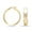 Two-Tone-30MM, variant on LeCalla 925 Sterling Silver Light-Weight Intertwining Oval Shape Click-Top Hoop Earrings for Women and Teen 35MM