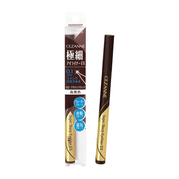 Cezanne Eyeliner Super Sharp EX 00Brown Noir