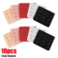 thumbnail image 1 of 1/10 Pcs Rallonges en Nylon pour Femmes 3 Rangées 2 Crochets Rallonge de Bretelle de Soutien-Gorge Outil de Couture Crochet Accessoires LUHAN, 1 of 7