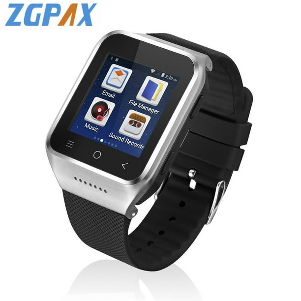 ZGPAX S8 Bluetooth Smart Watch Android 4.4 MTK6572 Dual Core GPS