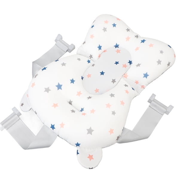 Cojín De Soporte Para Baño Para Bebé, Algodón Y Partículas De EPS, Antideslizante, 3 Correas De Seguridad, Soporte Flotante Para Baño Infantil Respetuoso Con La Piel Para El