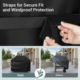 thumbnail image 6 of Unicook Gas Grill Cover 53 inch, Heavy Duty Waterproof BBQ Cover for Backyard Grill, Fits Barbecue Grills up to 50-in Wide, Black, 6 of 8