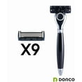 thumbnail image 2 of Pace Classic - Seven Blade Razor System with Pivoting Head and Premium Handle- 9 Pack (1 Handle + 9 Cartridges), 2 of 10