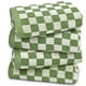thumbnail image 1 of Toallas de mano Jacquotha Green a cuadros, juego de 4 piezas de algodón, 1 of 7