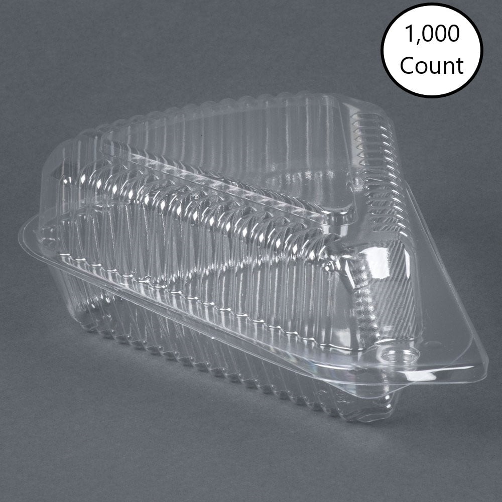 Detroit Forming OPS Plastic Single Serve Pie Food Container Clear, 2.