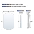 thumbnail image 3 of ANGELES HOME 20" x 32" Copper-Free Tri-Views Bathroom Medicine Cabinet, Wall Mounted Medicine Cabinet with Beveled Edge Mirrored Door, 3 of 11