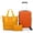 Orange- 3 PCS, variant on Zimtown Carry-on Luggage Set 3 Piece Lightweight Suitcase Set with Duffel Bag, PP Hard Shell Suitcase 20" Luggage Sets Spinner Wheels, Green