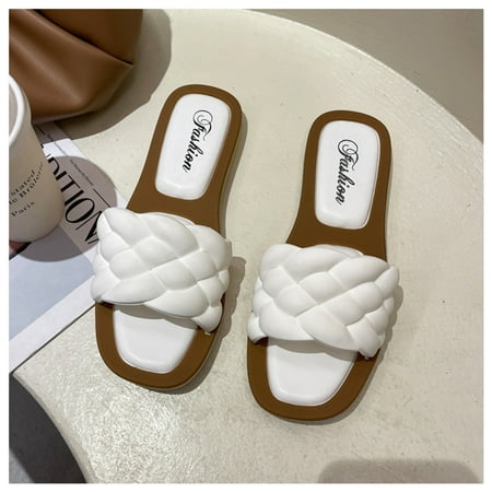 

Beach Sandals Suits for All Season for Women 40 White