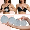 thumbnail image 2 of BIMEI Butterfly Silicone Bra Inserts Breast Enhancers,Triangle Gel Breast Forms,Waterproof Reusable Breathable, Padding Enhancers for Bikini Swimsuit,1 Pair,Clear,#2, 2 of 10