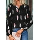 thumbnail image 1 of Blusa elegante para mujer con cuello en V, blusa, camisa, blusa elegante, 1 of 6