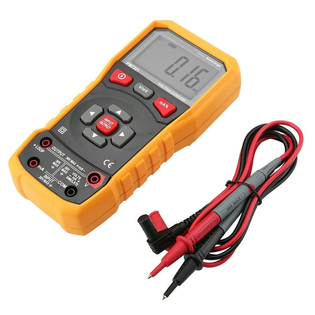 Calibrador, PEAKMETER PM7221 Calibrador digital de voltaje CC Calibrador de corriente impulsado por el rendimiento