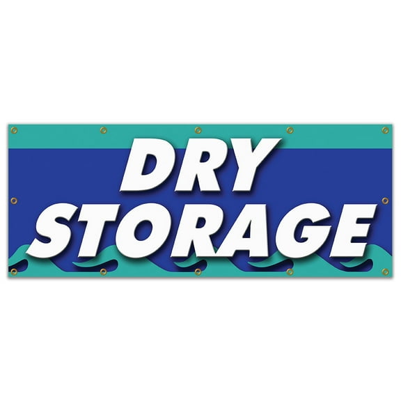 SignMission B-120 Dry Storage 48 x 120 in. Dry Storage Banner Sign - Self Weatherized Waterproof Protected Monthly