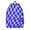 Blue Wavy Checkered, variant on Brown and White Checkered Pattern Backpack for School, Cute School Bag with Adjustable Shoulder Straps and Padded Back, 15.7"x11.8"x5.5"