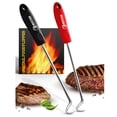 thumbnail image 1 of MOUNTAIN GRILLERS Pigtail Food Flipper Set - BBQ Ribs, Steak, Chicken & More, 1 of 6