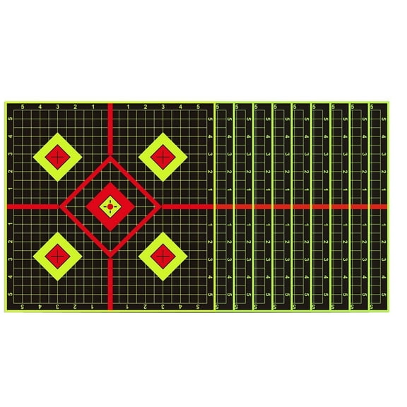 10Pcs 12x12" Shooting Targets Splatter Gun Rifle Pistol Reactive Paper Target