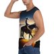 thumbnail image 3 of Balery Azure Sky Western Desert Cowboy Camisetas sin mangas para hombre, absorbe la humedad y protege contra el mal olor.-Medium, 3 of 7