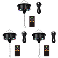thumbnail image 1 of 3X Rotating Disco Ball Motor Lights with Remote,18 LEDs for 12 16 20 24inch Mirror Ball Rotator(NotIncludedBall),3x Disco Ball Motor Lights 3x remote control 3x USB data cable,Black, 1 of 7