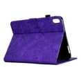 thumbnail image 5 of Tablet Case for iPad 10th Generation 10.9" 2022, Embossed Pattern PU Leather Smart Auto Wake/Sleep Cover with Stand Card Slots Magnetic Clasp Shockproof Case for iPad 10.9 2022(10th),Purple, 5 of 9
