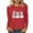 Red 3, variant on Cmfcve Women's Cute Sweatshirt Halloween Long Sleeve Cat Printed Undershirts Fall Crewneck Graphic Spooky Season Shirts
