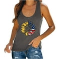 thumbnail image 1 of Blusa informal sin mangas con estampado de verano para mujer de Independence Day Fashion Fridja  gh1894, 1 of 6