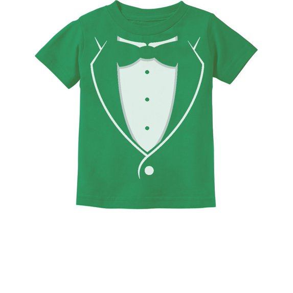 Tstars Boys Unisex Halloween Party Shirt Printed Tuxedo with Bow Tie Suit Funny Humor Gift for Toddler Trick or Treat Shirt for Boy Infant Kids T Shirt