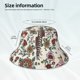 thumbnail image 3 of Balery Dark Enchanted Flowers And Birds Sombreros para el sol para hombre y mujer, sombrero de pescador con UPF 50+, 3 of 6