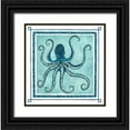 thumbnail image 1 of Shamp, Cindy 20x20 Black Ornate Wood Framed with Double Matting Museum Art Print Titled - Octopus I Frame, 1 of 4