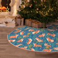 thumbnail image 5 of Xecao Corgi with Flowers Pattern Christmas Tree Skirt Holiday Part Decorations for Christmas Tree, Farmhouse Christmas Decor Xmas Holiday Home Party Decorations-36", 5 of 6