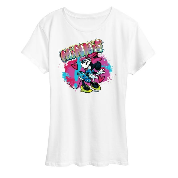 Disney - Minnie Graffiti - Women's Short Sleeve Graphic T-Shirt