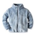 thumbnail image 1 of Invierno otoño bebé niños niñas abrigo chaqueta de lana moda Color sólido niños Tops traje de manga larga zhangmengya unisex, 1 of 2
