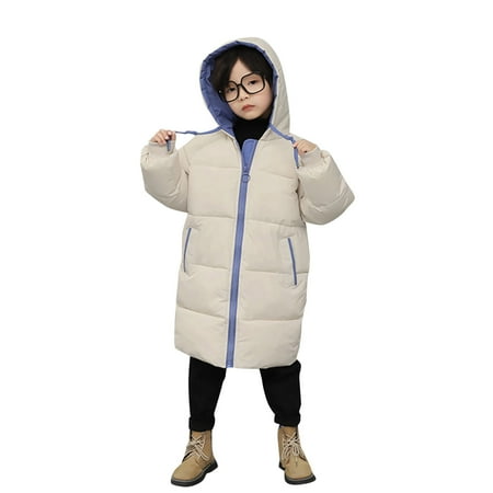 

Qufokar Baby Outerwear Jacket Girls Heavy Weight Jacket Kids Child Toddler Baby Boys Girls Long Sleeve Solid Patchwork Winter Coats Jacket Hooded Outer Outwear Outfits Clothes