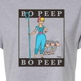 thumbnail image 3 of Toy Story 4 - Type Block Bo Peep - Juniors Cropped Cotton Blend T-Shirt, 3 of 5