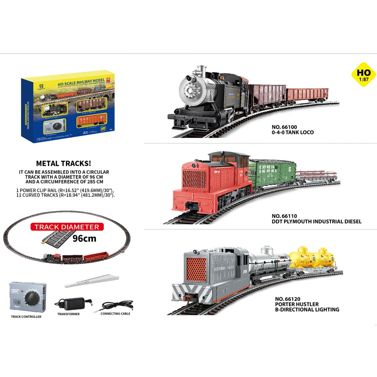 1/87 HO Scale MDT Internal Combustion Engine Railway Model Set, Simulation Train Locomotive Model Gift for Enthusiast