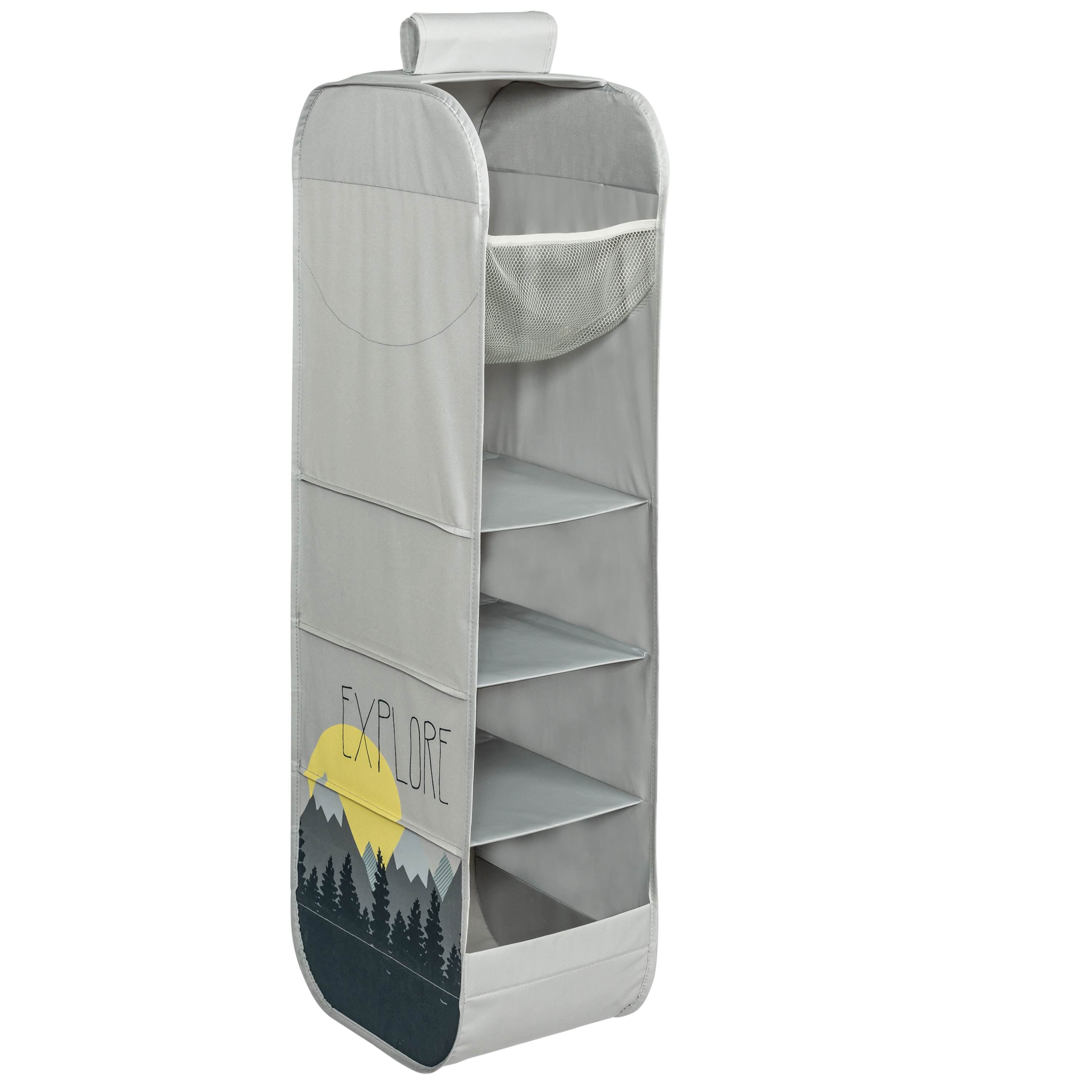 HoneyCanDo Kids Collection Hanging Closet Organizer, Gray