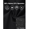 thumbnail image 5 of Women's Cargo Hiking Shorts for Camping Travel Outdoor Athletic with Zipper Pockets Quick Dry Water Resistant Summe Black M, 5 of 7
