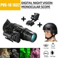 thumbnail image 2 of 1X32 Infrared Digital Night Vision Goggles NVG Scope Monocular PVS-18 Head Mounted Helmet Wear Right Left Eye for Patrol, 2 of 6
